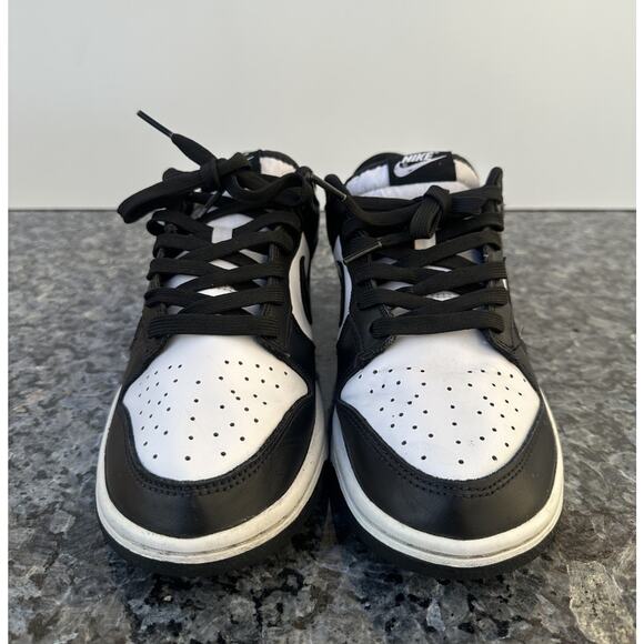Nike Dunk Low Shoes Black White Panda DD1391-100 Men\'s 8.5 Used main image 7